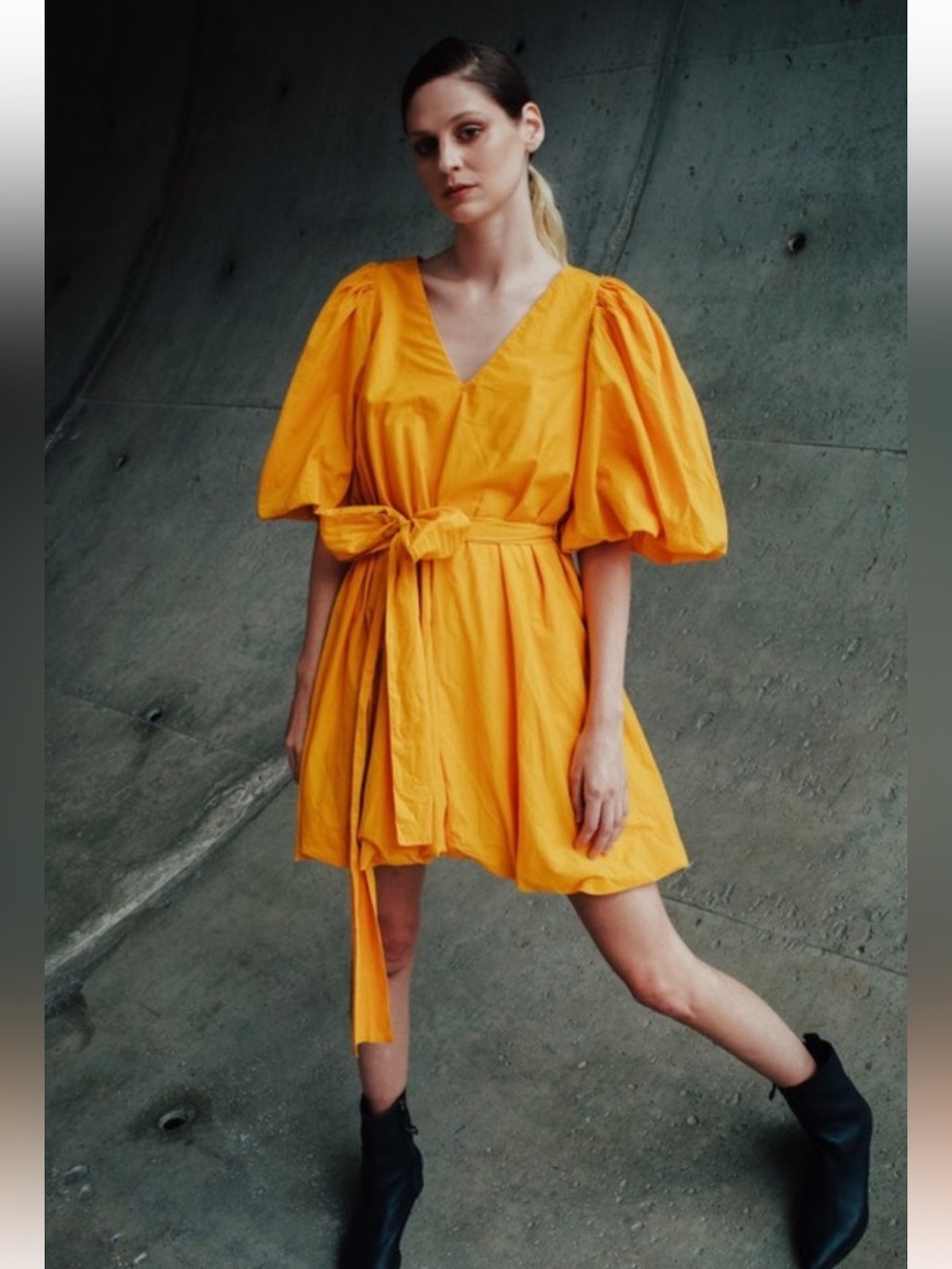 RHODE- Marni Dress in Mustard sz M